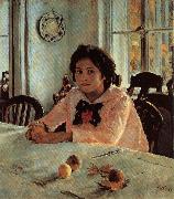 Valentin Aleksandrovich Serov Girl With Peaches oil painting